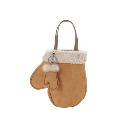 SuperValueChoice HCSEFA00039 Faux Shearling Suede Tote Bag Vintage Soft Plush Crossbody Purse