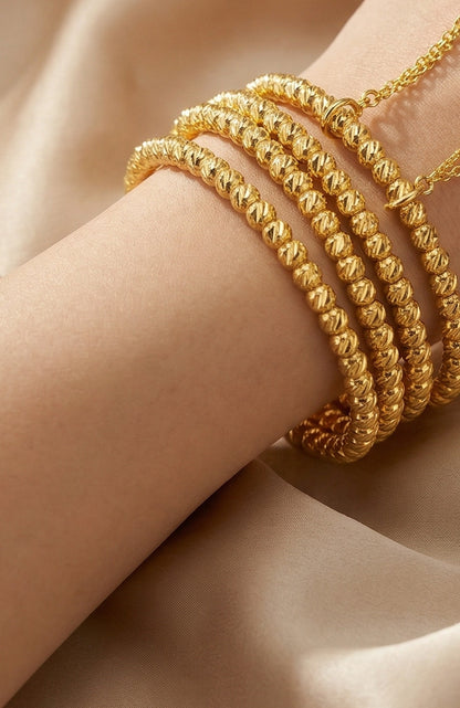 SUPÊR VÃLUE CHOICE HCSEX00008 Gold Bead Bracelet