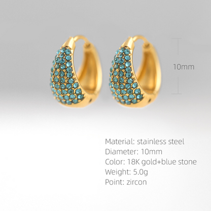 SUPERVALUECHOICE HCSETA00008 U-shaped zircon earrings