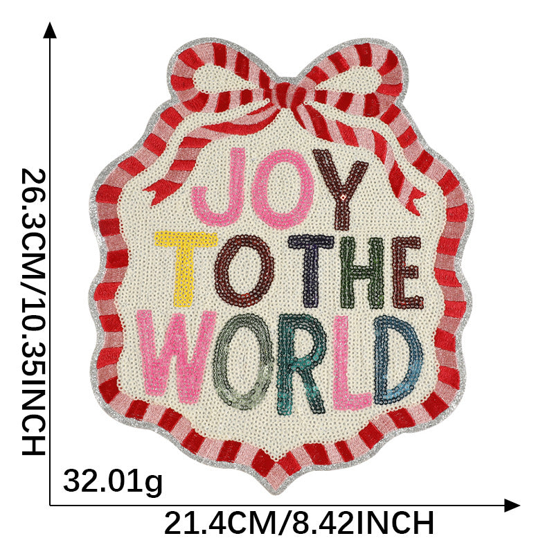 SUPERVALUECHOICE HCSEYC00009 Sequin English Letter Fabric Patch