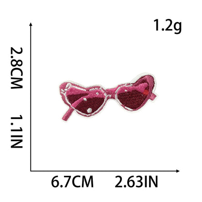 SUPERVALUECHOICE HCSEYB00015 Sweet and Edgy Pink Embroidered Fabric Patch