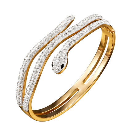 SUPÊR VÃLUE CHOICE HCSEX00013 Diamond-encrusted snake bracelet