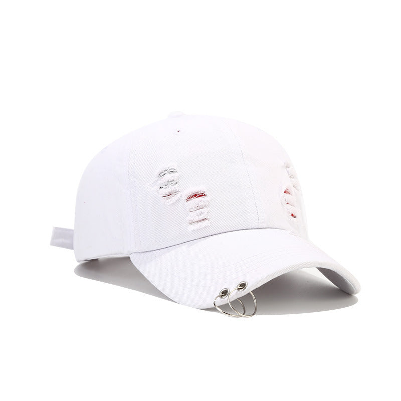 SUPERVALUECHOICE HCSEK00024 Distressed Ripped Denim Baseball Cap