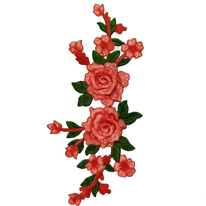 SUPERVALUECHOICE HCSEYB00054 Floral Embroidered Fabric Patches 5.51'' X 11.81''