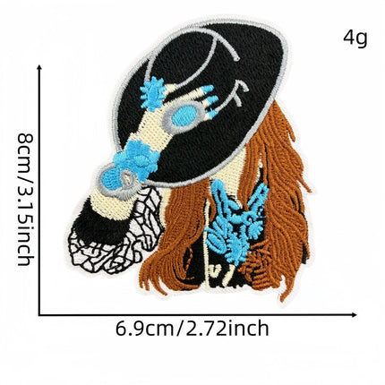 SUPERVALUECHOICE HCSEYSB000029 22Pcs Turquoise Western Cowboy Embroidered Iron On Patches Country Style Clothing DIY Appliques
