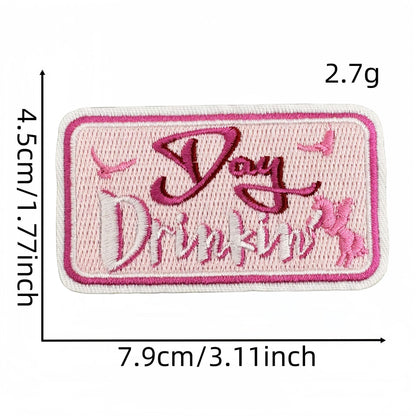 SUPERVALUECHOICE HCSEYB00030 Vintage English Graffiti Embroidered Fabric Patches