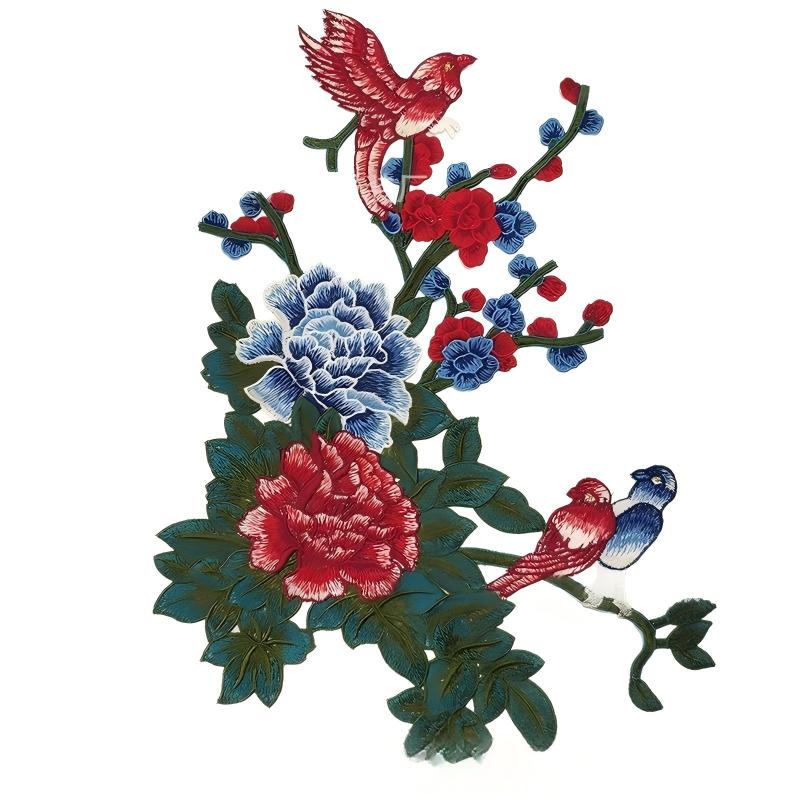 SUPERVALUECHOICE HCSEYB00056 Floral Embroidered Fabric Patches 12.59'' X 16.92''