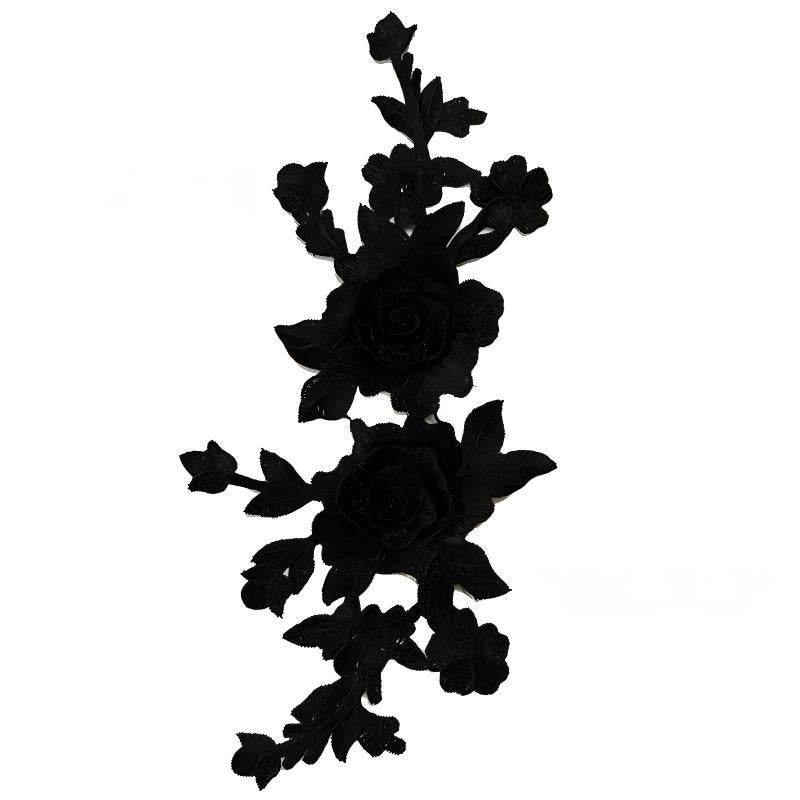 SUPERVALUECHOICE HCSEYB00054 Floral Embroidered Fabric Patches 5.51'' X 11.81''