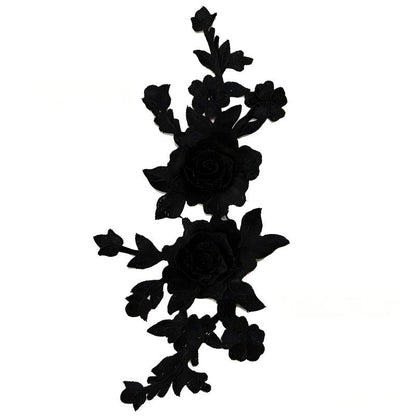 SUPERVALUECHOICE HCSEYB00054 Floral Embroidered Fabric Patches 5.51'' X 11.81''
