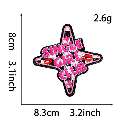 SUPERVALUECHOICE HCSEYB00020 Cherry Bow xoxo Embroidered Fabric Patch