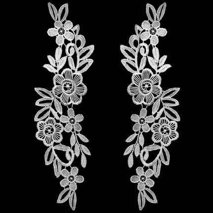 SUPERVALUECHOICE HCSEYB00135 Pair of Floral Embroidery Patches Matching Set