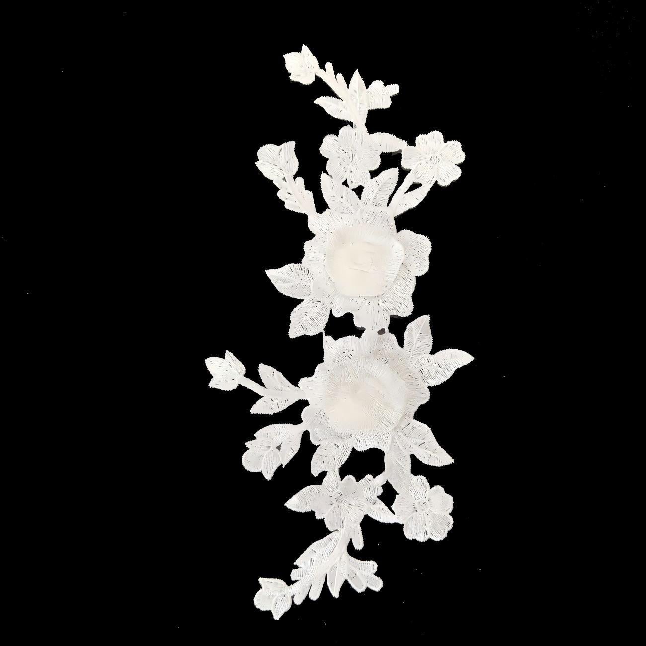 SUPERVALUECHOICE HCSEYB00067 Floral Embroidered Fabric Patches 5.51'' X 11.81''