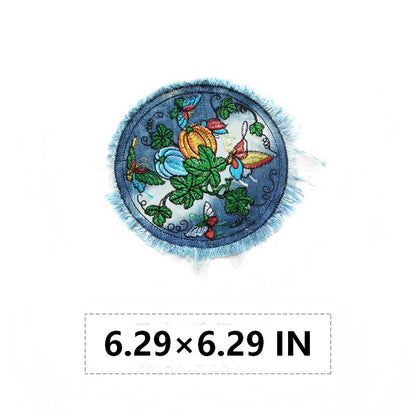 SUPERVALUECHOICE HCSEYE00010 Denim  embroidery clothing fabric patches
