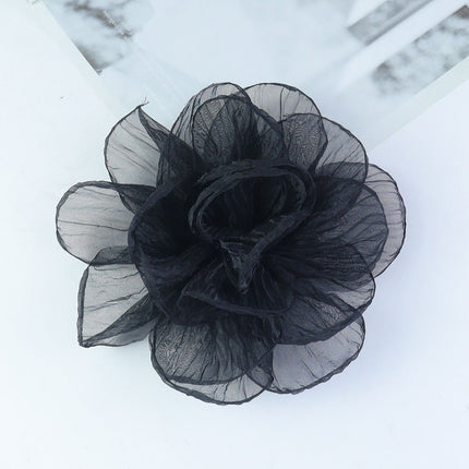 SUPERVALUECHOICE HCSESA00106 Fairy Style Oversized Yarn Flower Brooch - 20cm Fabric Corsage Pin for Womens Dress Accessories & Jewelry Gift