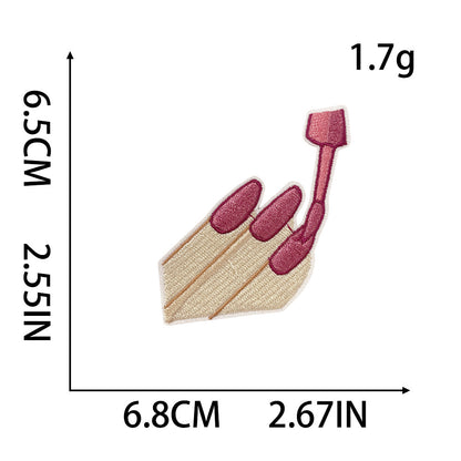 SUPERVALUECHOICE HCSEYB00015 Sweet and Edgy Pink Embroidered Fabric Patch
