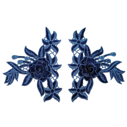 SUPERVALUECHOICE HCSEYB00121 Pair of Floral Embroidery Patches Matching Set