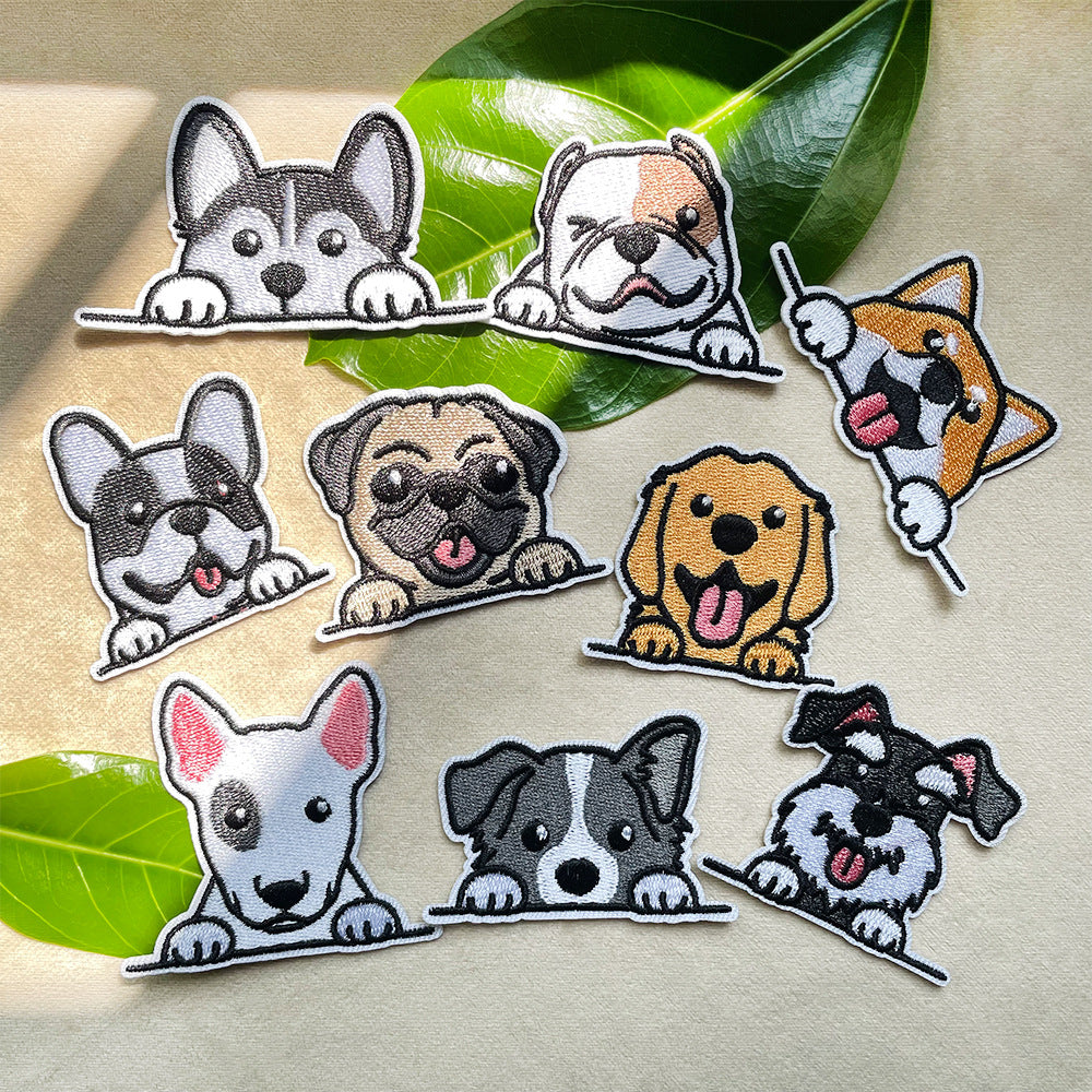 SUPER VALUE CHOICE  HCSEYB00001 Dog-themed embroidered fabric patches