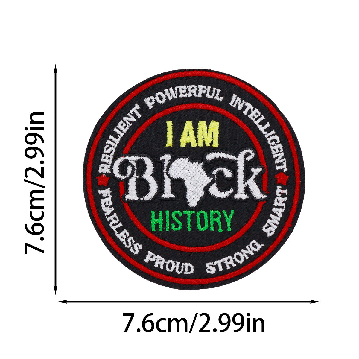 SUPERVALUECHOICE HCSEYSB00104 17Pcs Black Girl Empowerment Embroidered Iron On Patches Afro Theme Clothing DIY Appliques