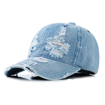 SUPERVALUECHOICE HCSEK00001 Vintage Washed Baseball Cap Distressed Adjustable Couple Casual Sun Protection Hat For Women And Men