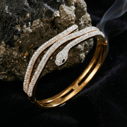 SUPÊR VÃLUE CHOICE HCSEX00013 Diamond-encrusted snake bracelet