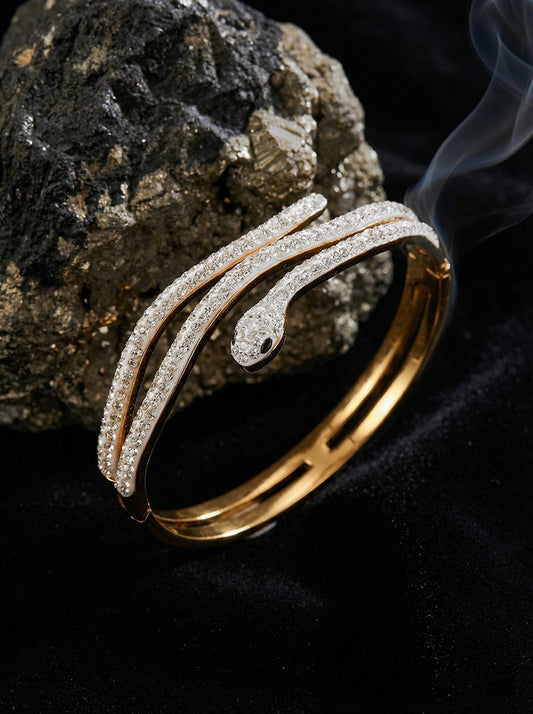 SUPÊR VÃLUE CHOICE HCSEX00013 Diamond-encrusted snake bracelet