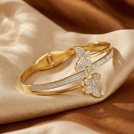 SUPÊR VÃLUE CHOICE HCSEX00019 Zircon Butterfly Bracelet