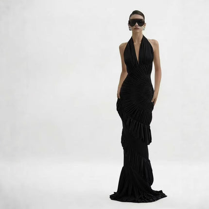 SUPERVALUECHOICE HCSEAB00003 Halter Maxi Dress