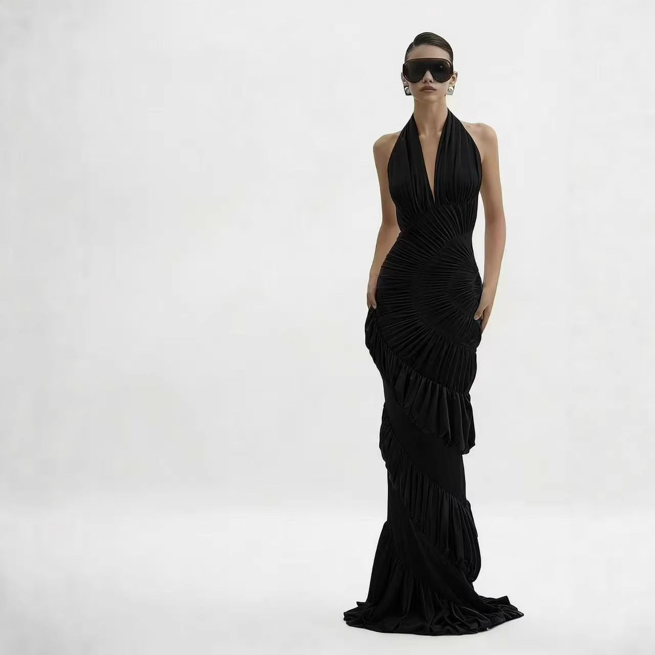 SUPERVALUECHOICE HCSEAB00003 Halter Maxi Dress
