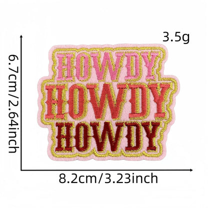 SUPERVALUECHOICE HCSEYB00031 Vintage English Graffiti Embroidered Fabric Patches
