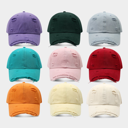 SUPERVALUECHOICE HCSEK00043 Vintage Distressed Cotton Baseball Cap