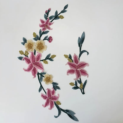 SUPERVALUECHOICE HCSEYB00057 Floral Embroidered Fabric Patches