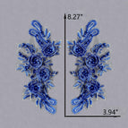 Blue / 1 pair (2-piece set)