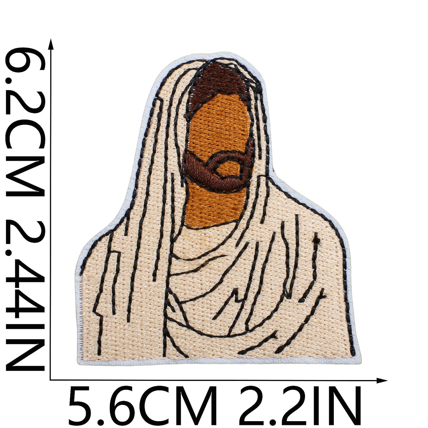SUPERVALUECHOICE HCSEYB000010 Jesus Embroidered Fabric Patch