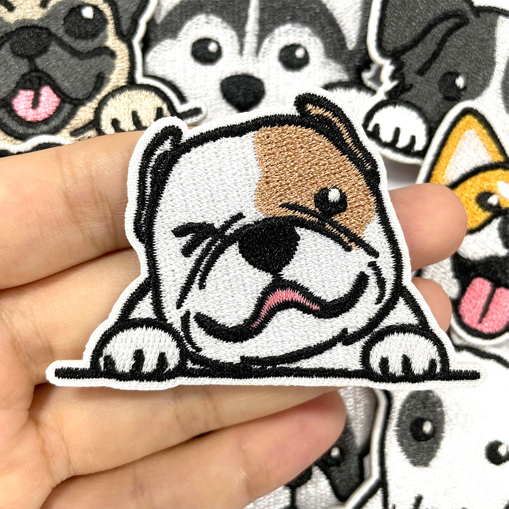 SUPER VALUE CHOICE  HCSEYB00001 Dog-themed embroidered fabric patches