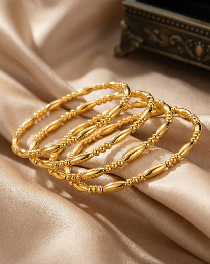 SUPÊR VÃLUE CHOICE HCSEX00018 Teardrop-shaped Bamboo-Patterned Bracelet