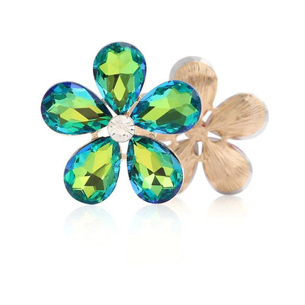 SUPERVALUECHOICE HCSEYD00027 Flower Crystal Rhinestone Multi Color Jewelry Accessories 30*30MM