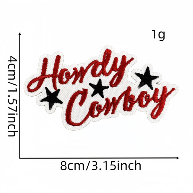 SUPERVALUECHOICE HCSEYB00030 Vintage English Graffiti Embroidered Fabric Patches