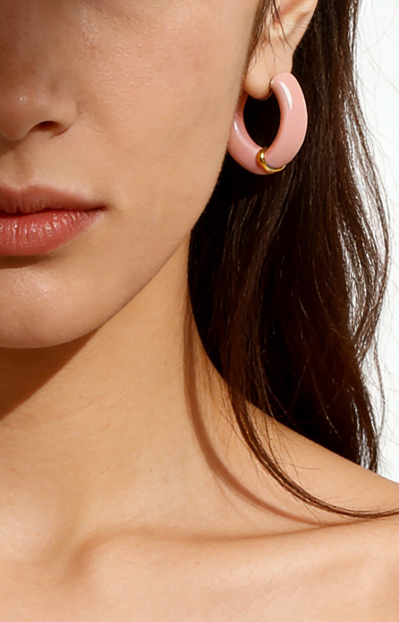 SUPERVALUECHOICE HCSETA00032 Full-circle resin earrings