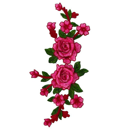 SUPERVALUECHOICE HCSEYB00054 Floral Embroidered Fabric Patches 5.51'' X 11.81''