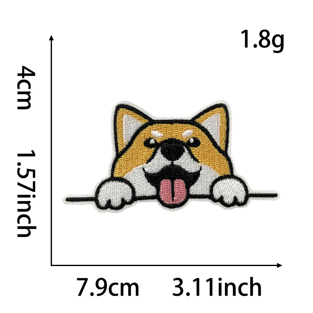 SUPER VALUE CHOICE  HCSEYB00001 Dog-themed embroidered fabric patches