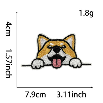 SUPER VALUE CHOICE  HCSEYB00001 Dog-themed embroidered fabric patches
