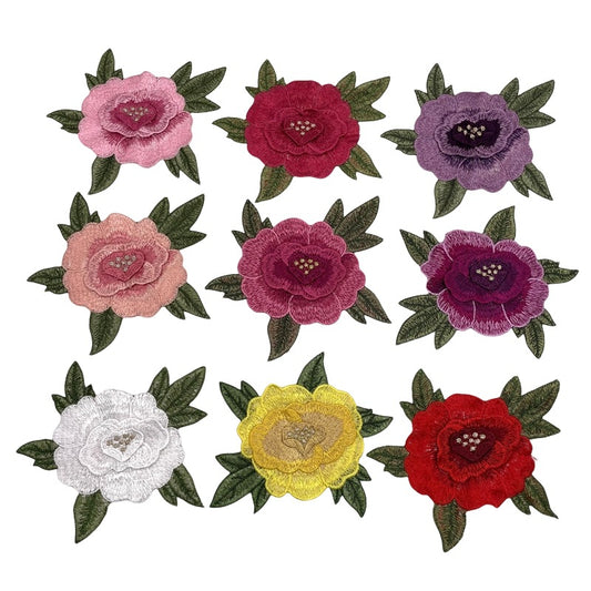 SUPERVALUECHOICE HCSEYB00039 3D Floral Embroidered Fabric Patches