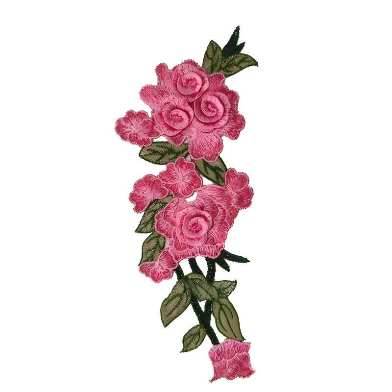 SUPERVALUECHOICE HCSEYB00051 Floral Embroidered Fabric Patches 3.93'' X 11''