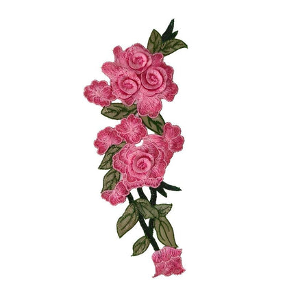 SUPERVALUECHOICE HCSEYB00051 Floral Embroidered Fabric Patches 3.93'' X 11''