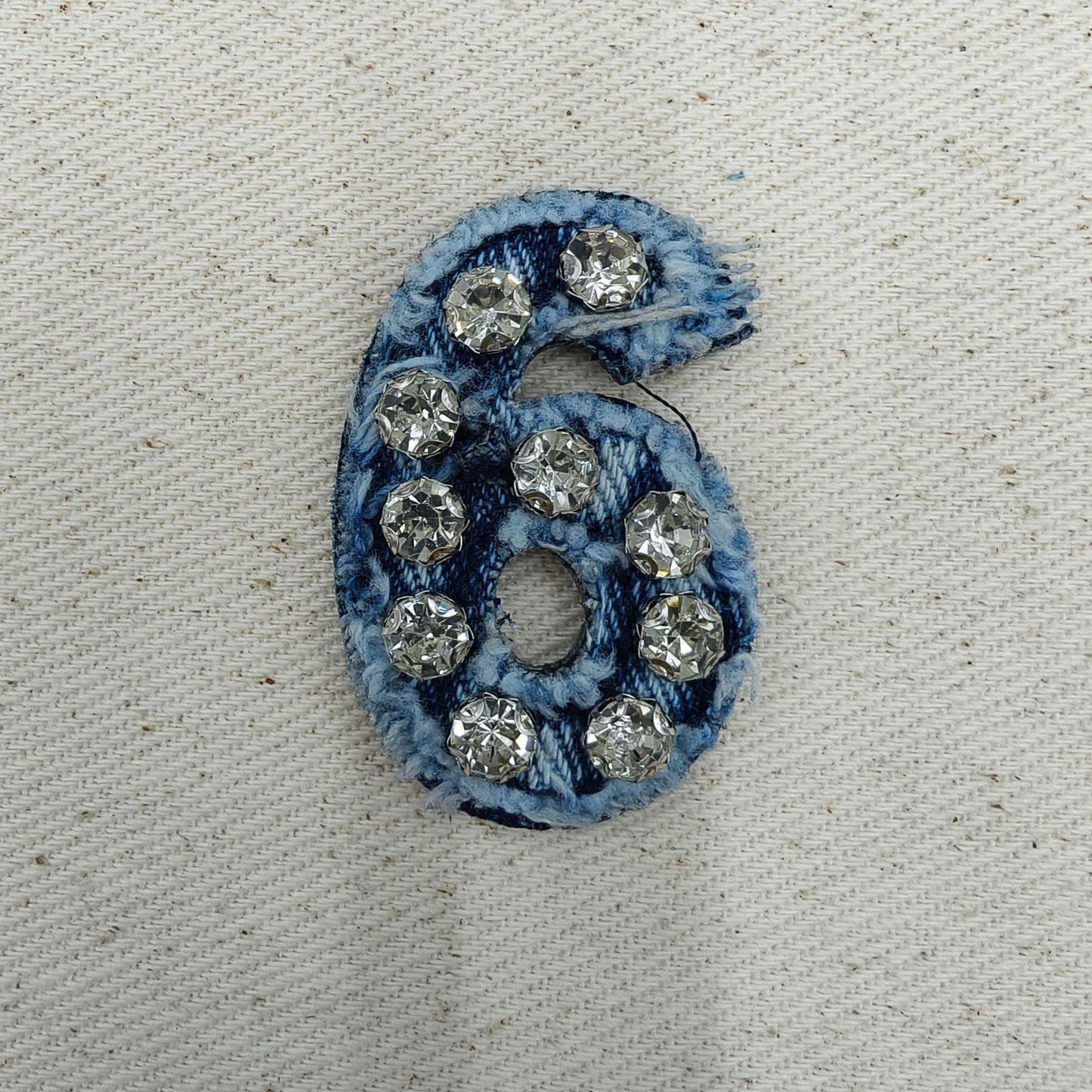 SUPERVALUECHOICE HCSEYE00009 Denim Numbers embroidery clothing fabric patches