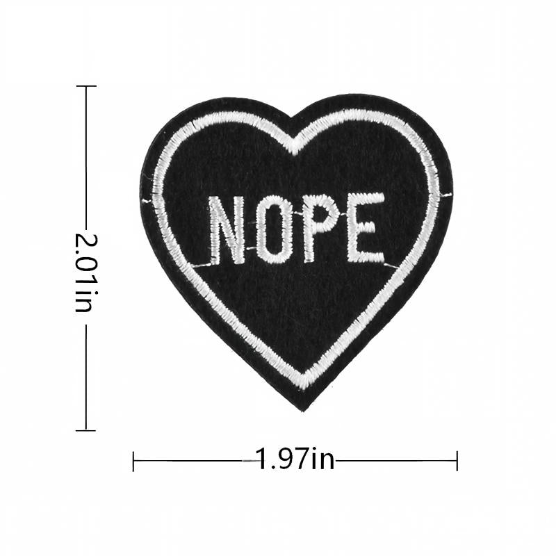 SUPERVALUECHOICE HCSEYSB000024 24Pcs Gothic Skull Punk Embroidered Iron On Patches Street Wear DIY Clothing Appliques