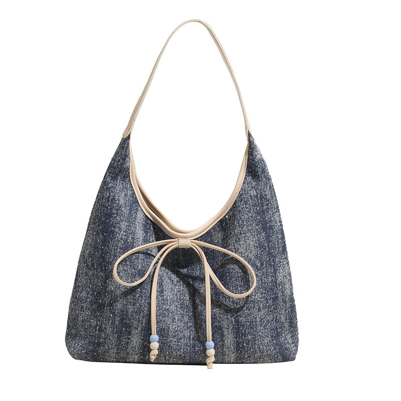 SuperValueChoice HCSEFA00007 DIY Denim single purse 14.17''×15.35''×4.33''
