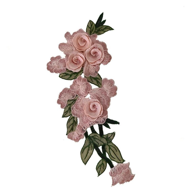 SUPERVALUECHOICE HCSEYB00051 Floral Embroidered Fabric Patches 3.93'' X 11''