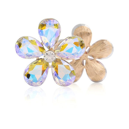 SUPERVALUECHOICE HCSEYD00027 Flower Crystal Rhinestone Multi Color Jewelry Accessories 30*30MM