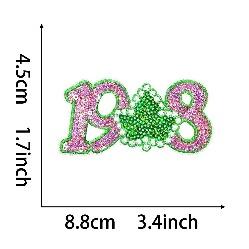 SUPERVALUECHOICE  HCSEYB00002 Letter Bow Embroidered Patch
